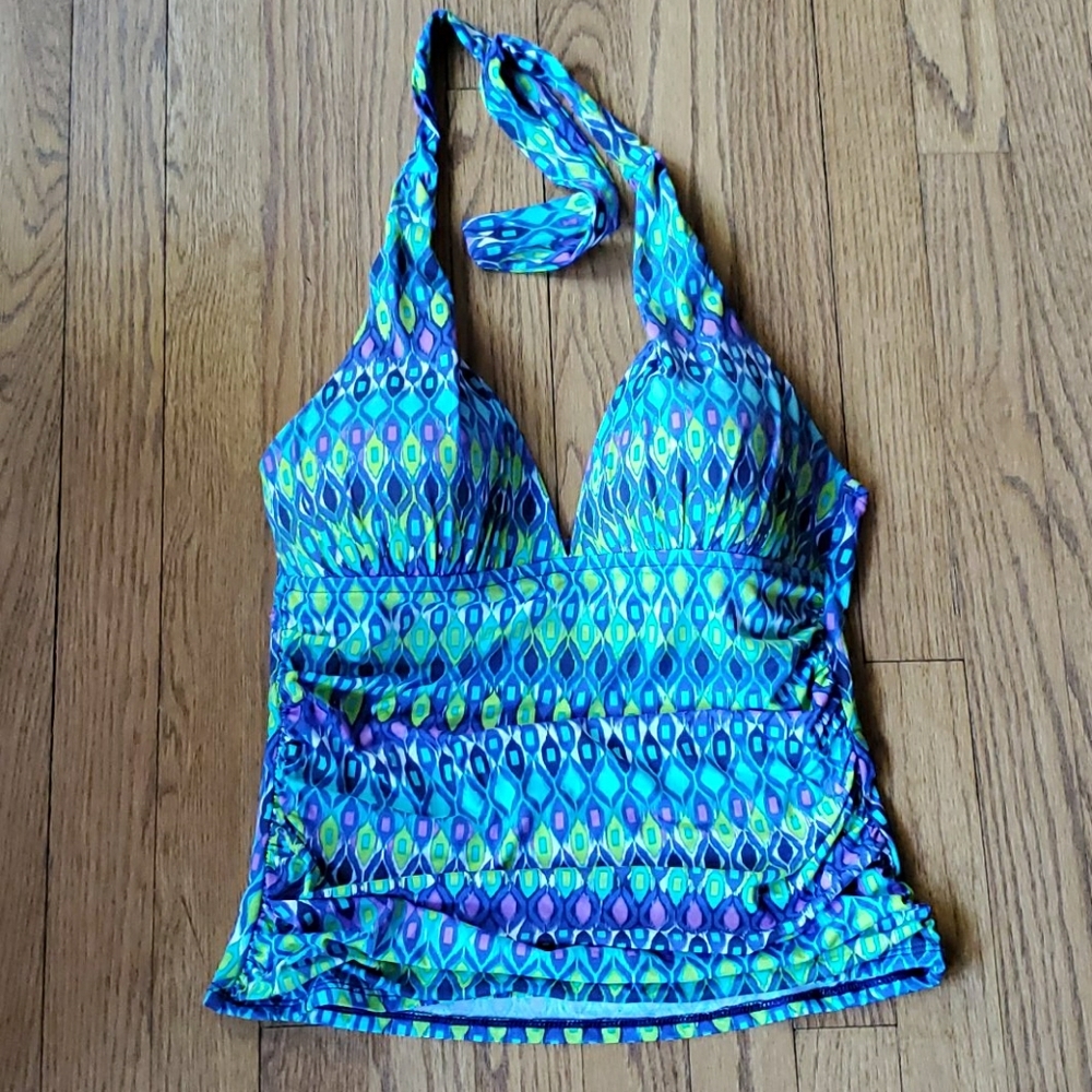 La Blanca Halter Style Tankini Swim Top
